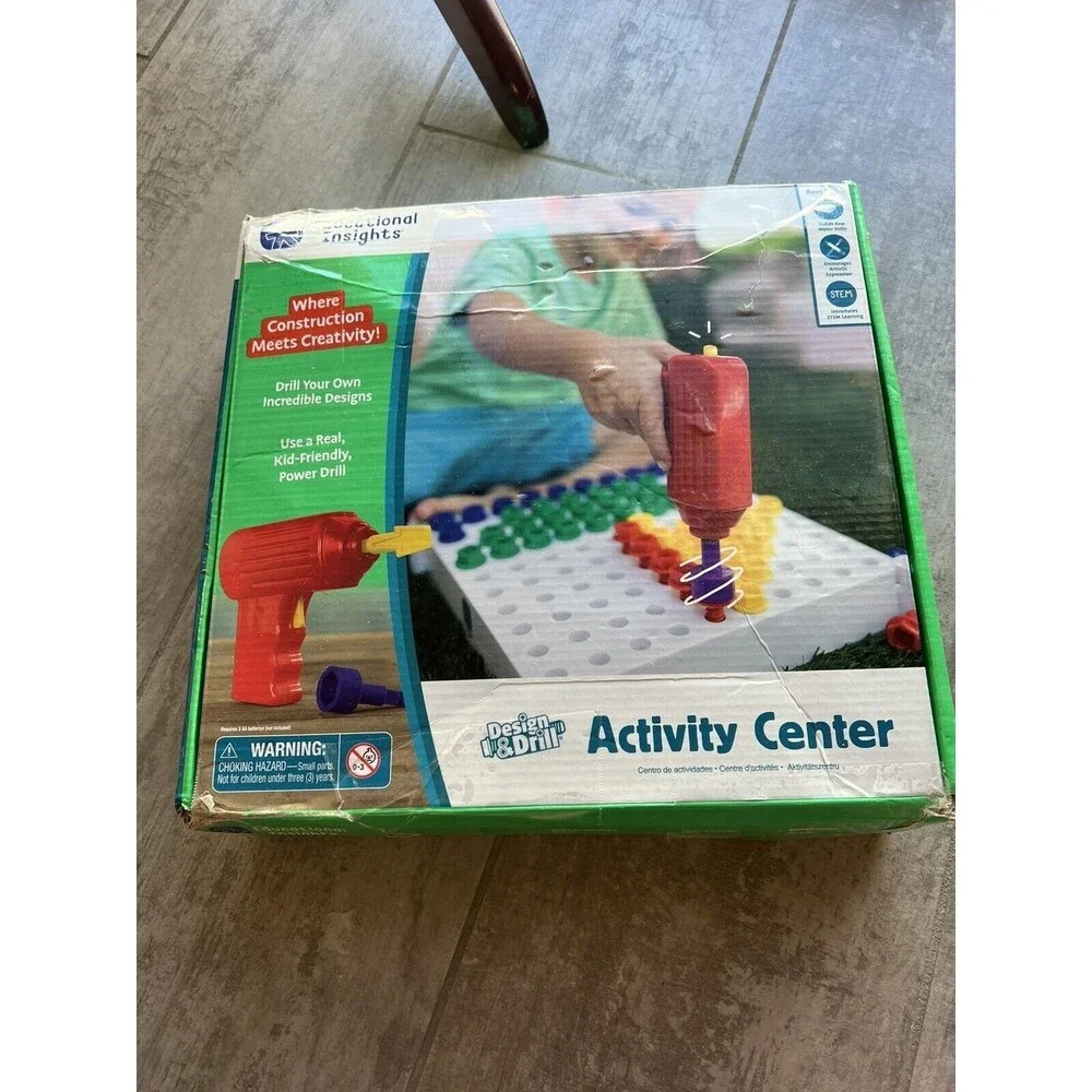 Educational Insights Design & Drill Activity Center Montessori Learning STEM Toy